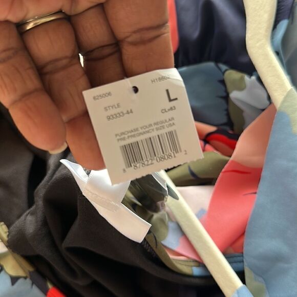 Motherhood Maternity BEACH BUMP Swimsuit L - Picture 7 of 9